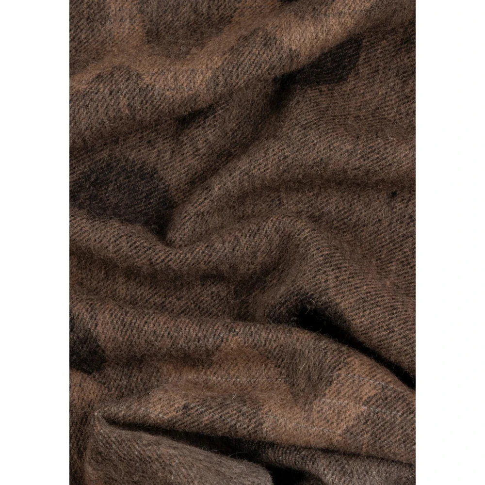 Paul Smith Gradient Polka Lambswool-Cashmere Scarf Brown Unisex