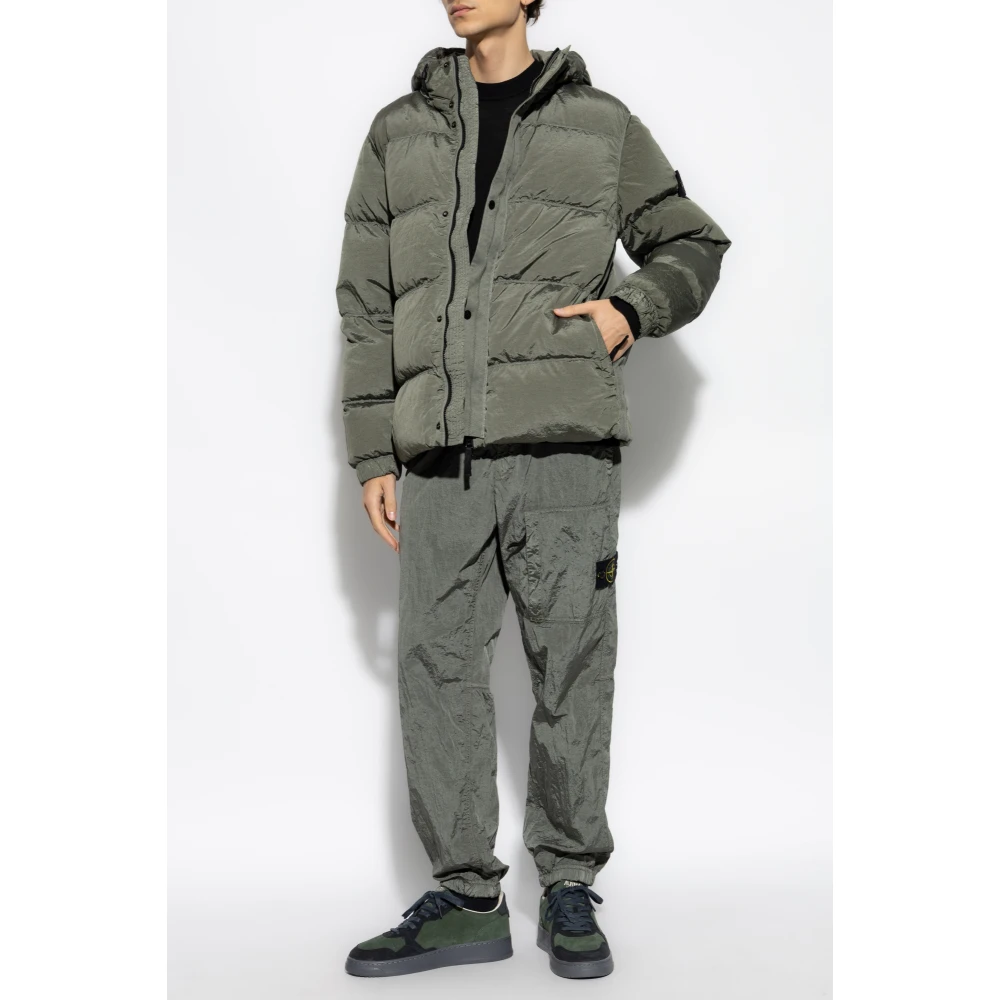 Stone Island Donzen Jas van de Nylon Metal Collectie Green Heren