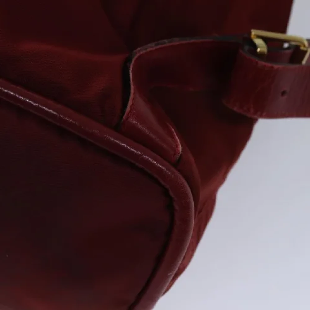 Celine Vintage Pre-owned Fabric backpacks Red Dames