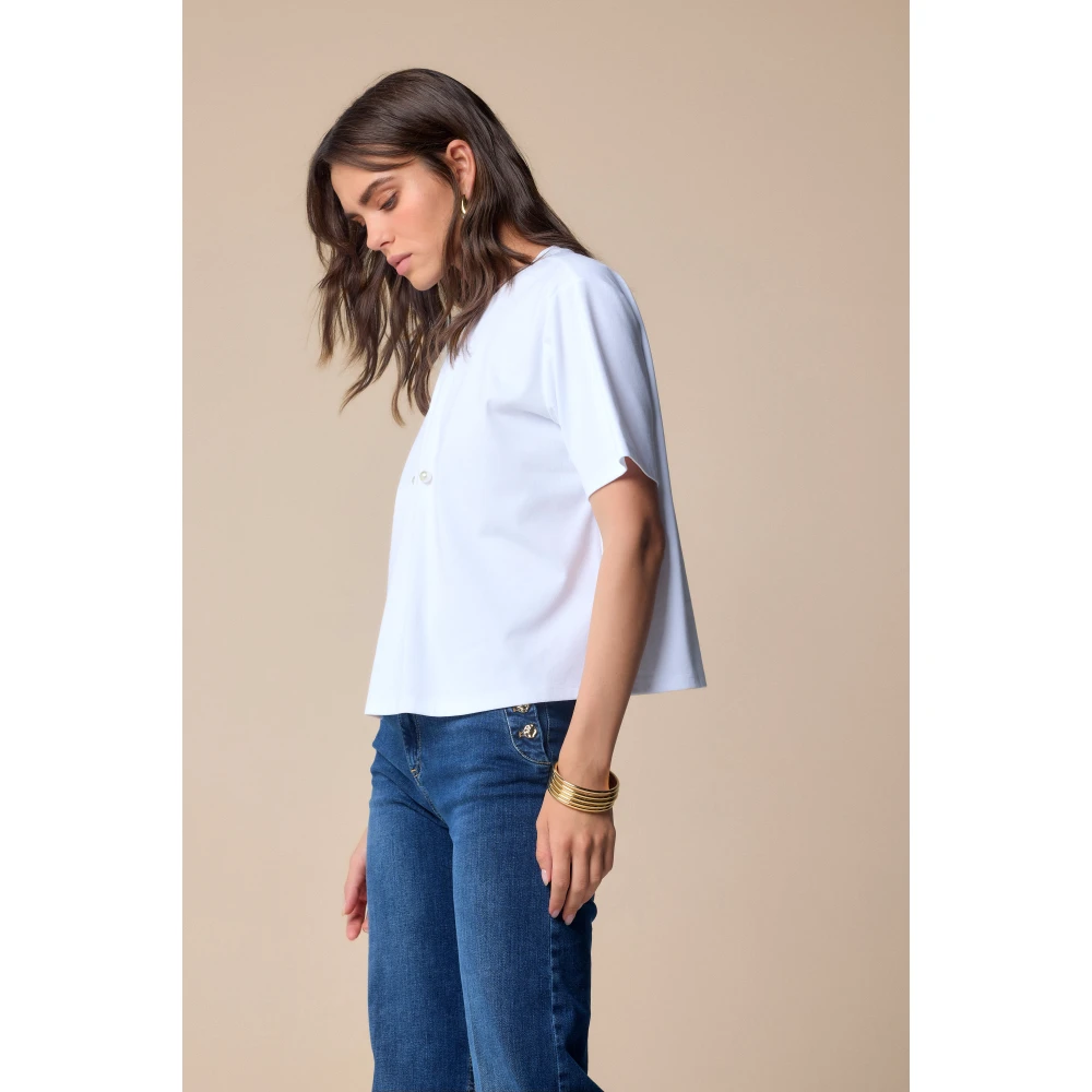 Kocca Stijlvolle T-shirts voor mannen en vrouwen White Dames