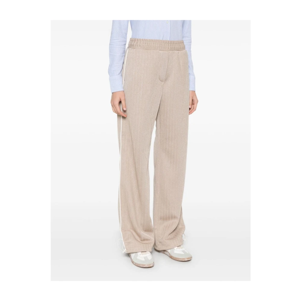 Golden Goose Beige Logo Sportieve Broek Beige Dames