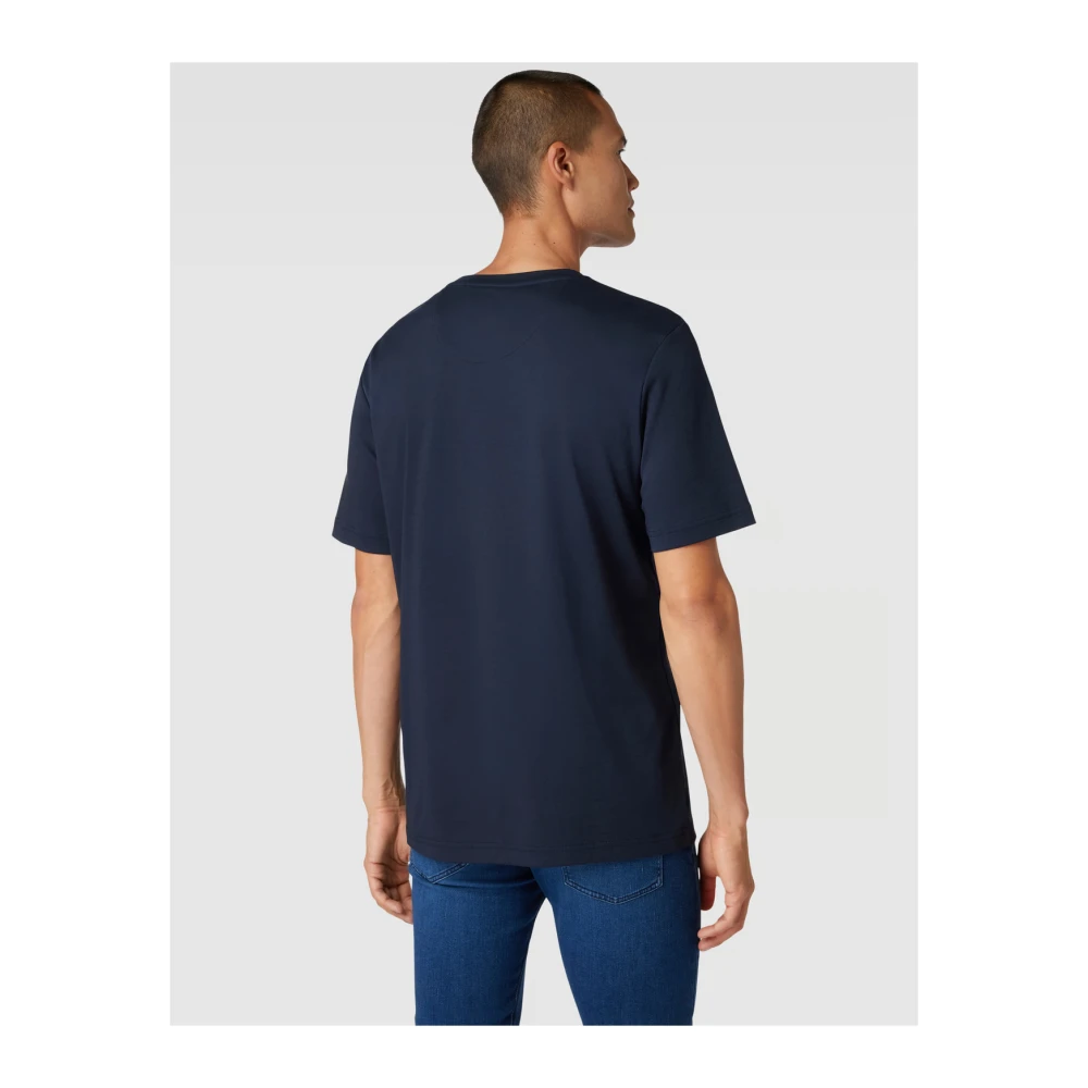 BALDESSARINI Donkerblauw Katoenen T-shirt voor Mannen Blue Heren