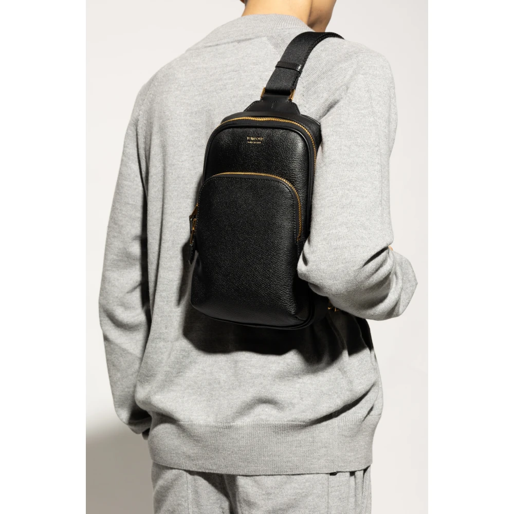 Tom Ford Een-schouder rugzak Black Heren