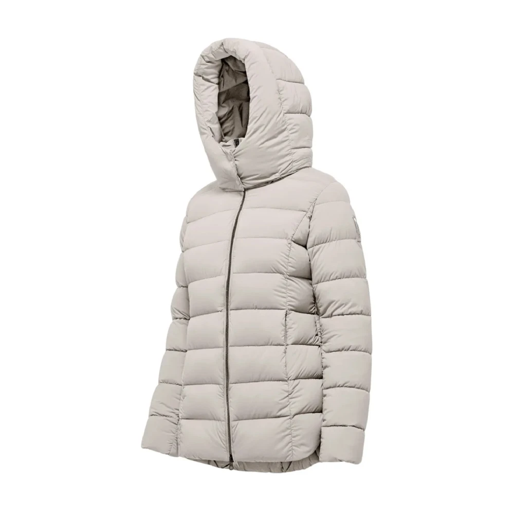 BomBoogie Grijze Slim Fit Gewatteerde Jas Gray Dames