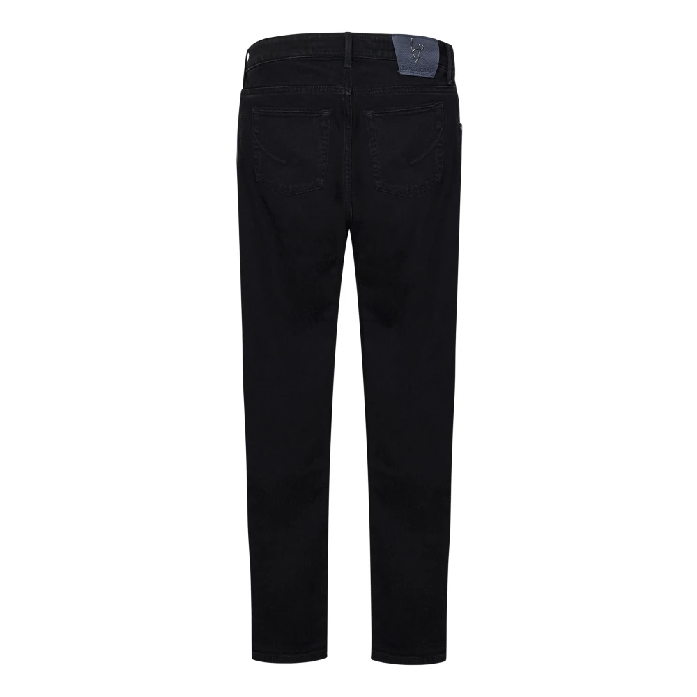 Hand Picked Zwarte Slim-Fit Denim Jeans Black Heren