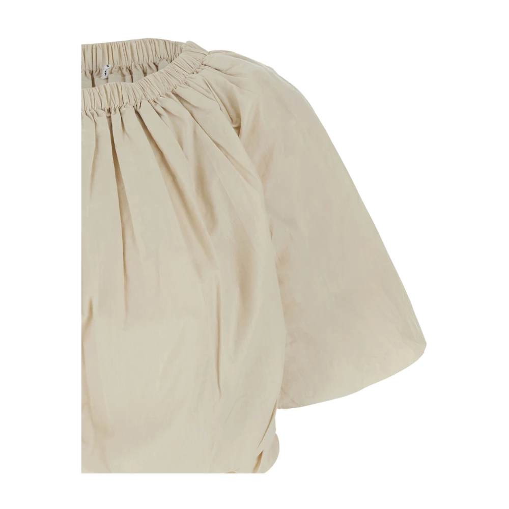 Isabel Marant Étoile Witte Crop Top met Gathering White Dames