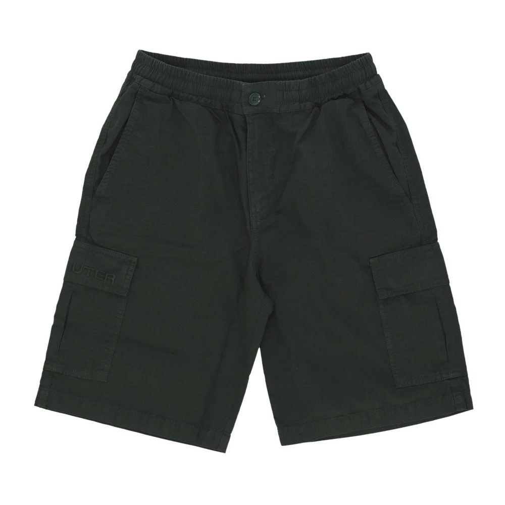 Iuter Hombre Verde Pantalones Cortos, Talla: L