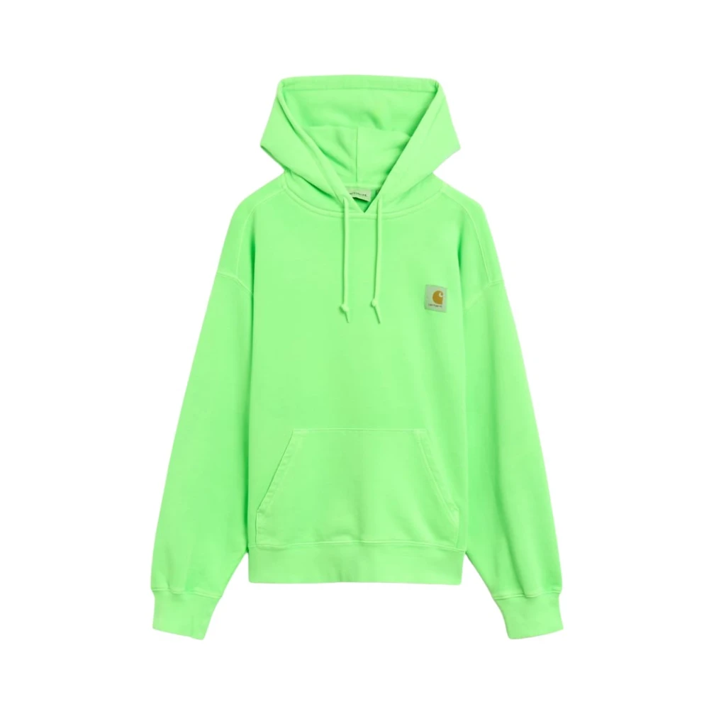 Carhartt WIP Groene Hooded Industry Katoenen Sweatshirt Green Heren