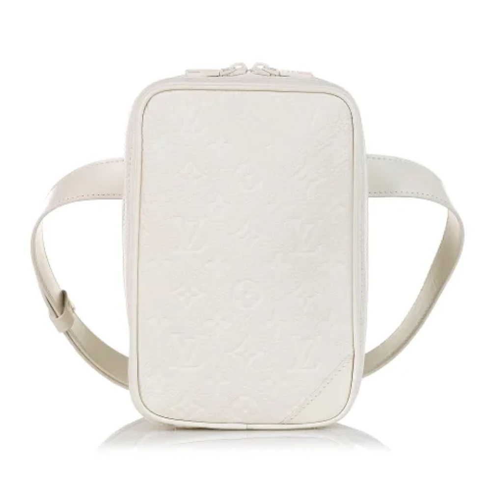 Louis Vuitton Vintage Pre-owned Leather crossbody-bags White Dames