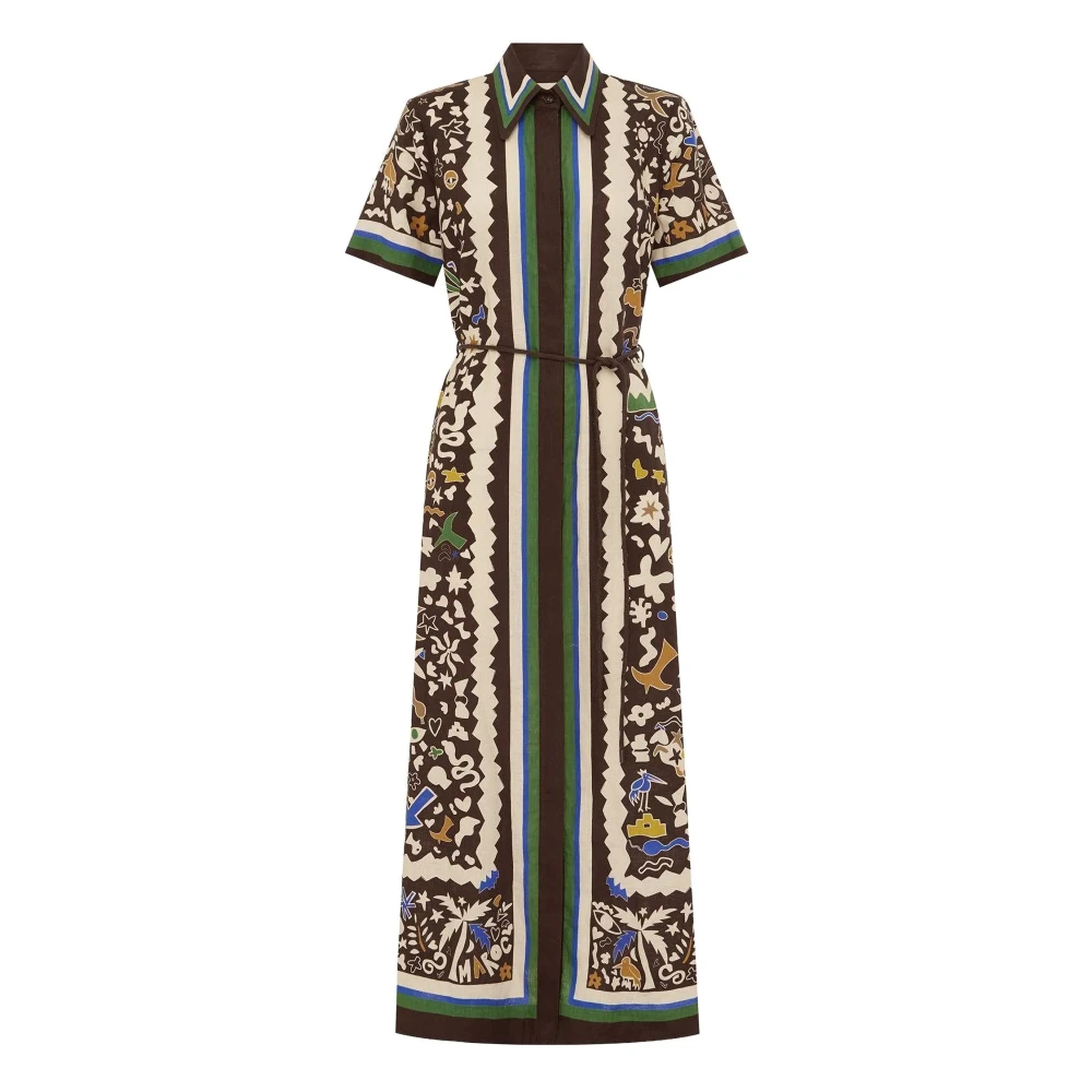 Alemais Women's Multicolor Shirt Dresses, 2XS, Maroc Shirtdress