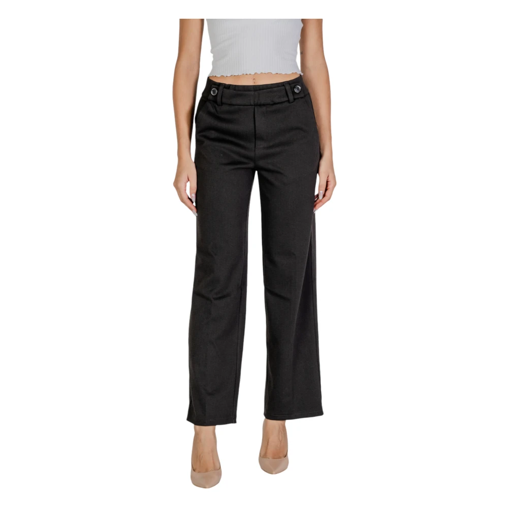 Street One Classic Straight Leg Trousers - Female - Wide Trousers - Black - S L30 - Trousers