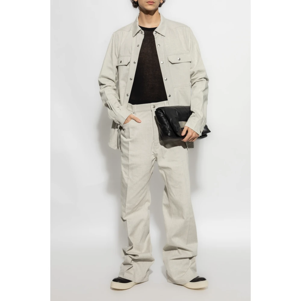 Rick Owens Geth Jeans Beige Heren