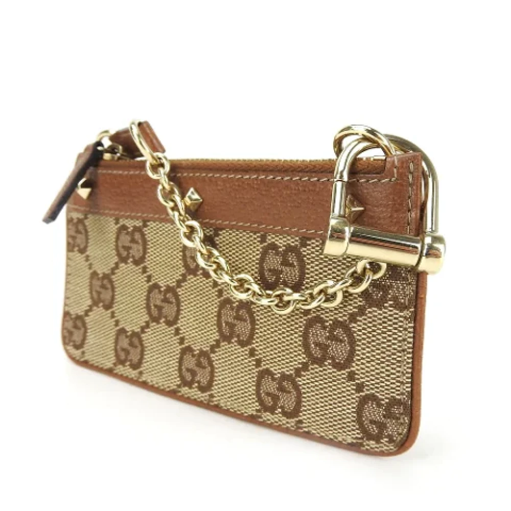Gucci Vintage Pre-owned Canvas wallets Brown Dames