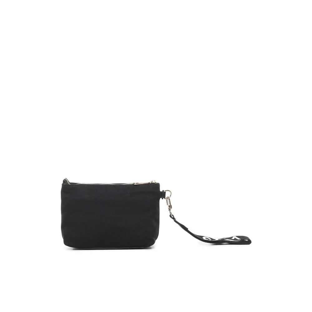 V73 Denim clutch tas met handvat Black Dames