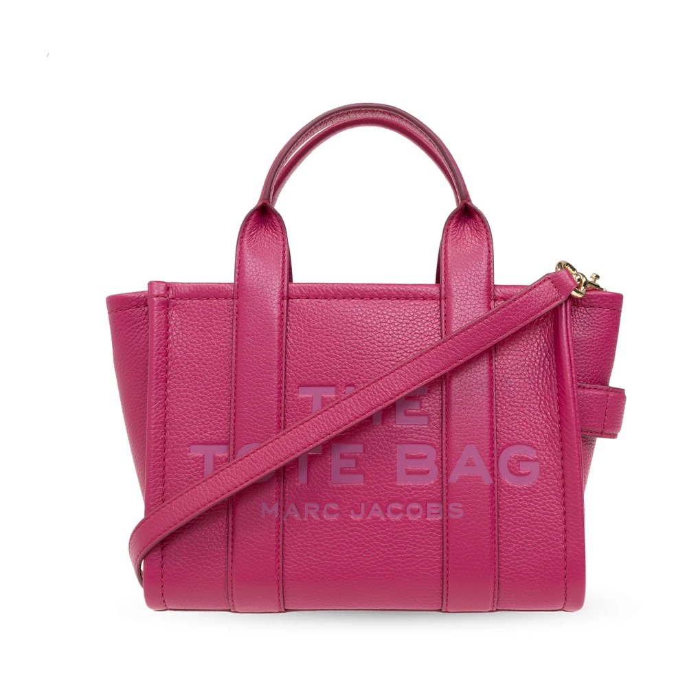 Marc Jacobs Leren tas met afneembare schouderriem Pink Dames