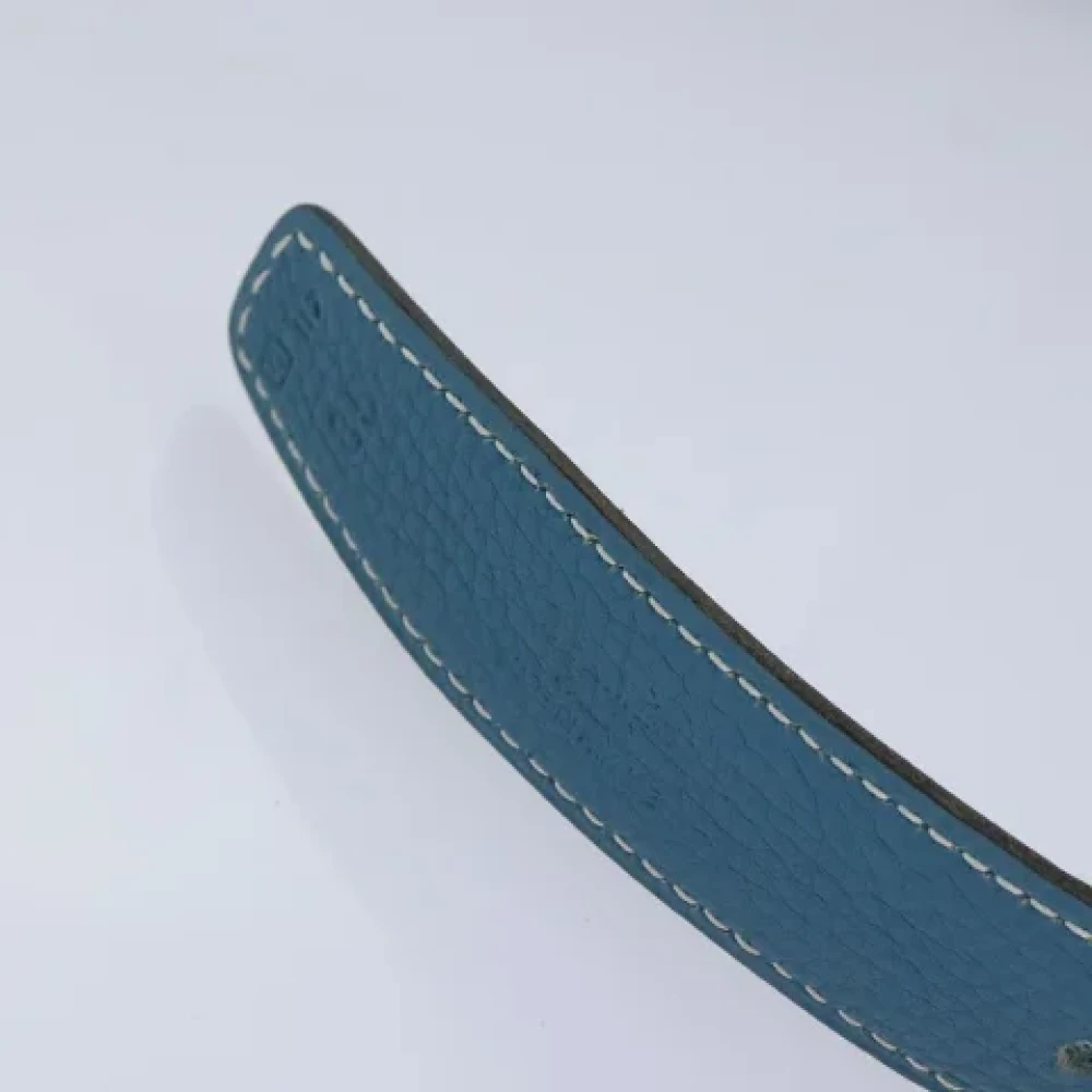 Hermès Vintage Pre-owned Leather belts Blue Dames