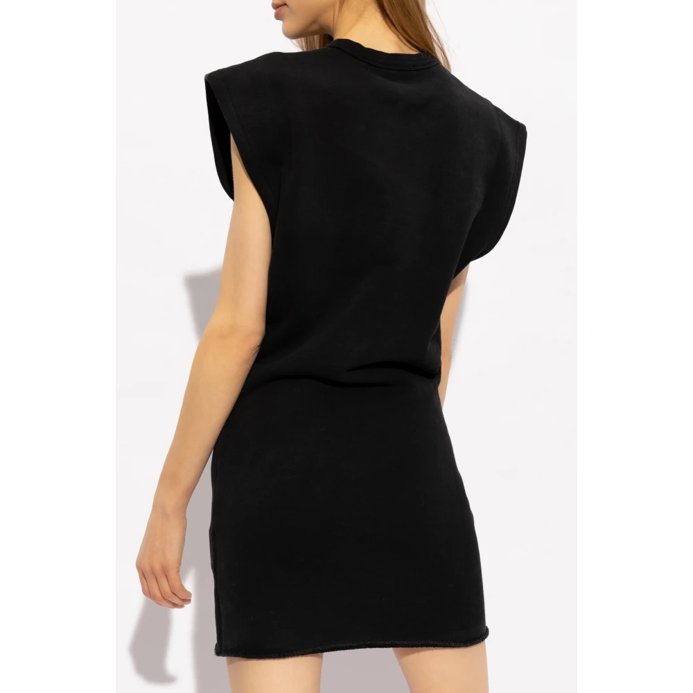 T by Alexander Wang Katoenen jurk Black Dames