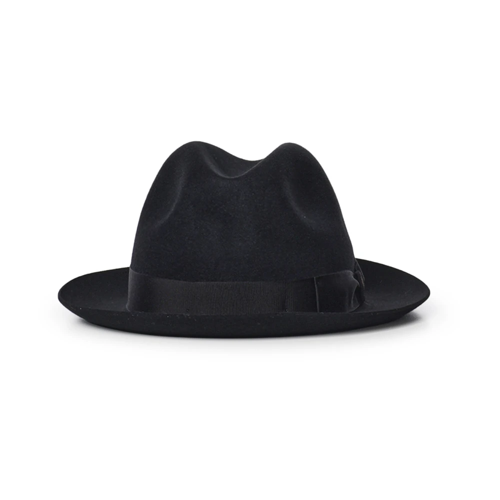 Borsalino Uomo Nero Accessori, 60 Cm, New,