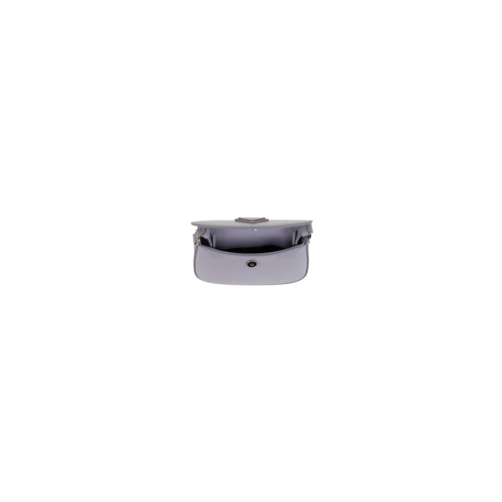 Prada Geborsteld leren handtas magnetische knoop Purple Dames