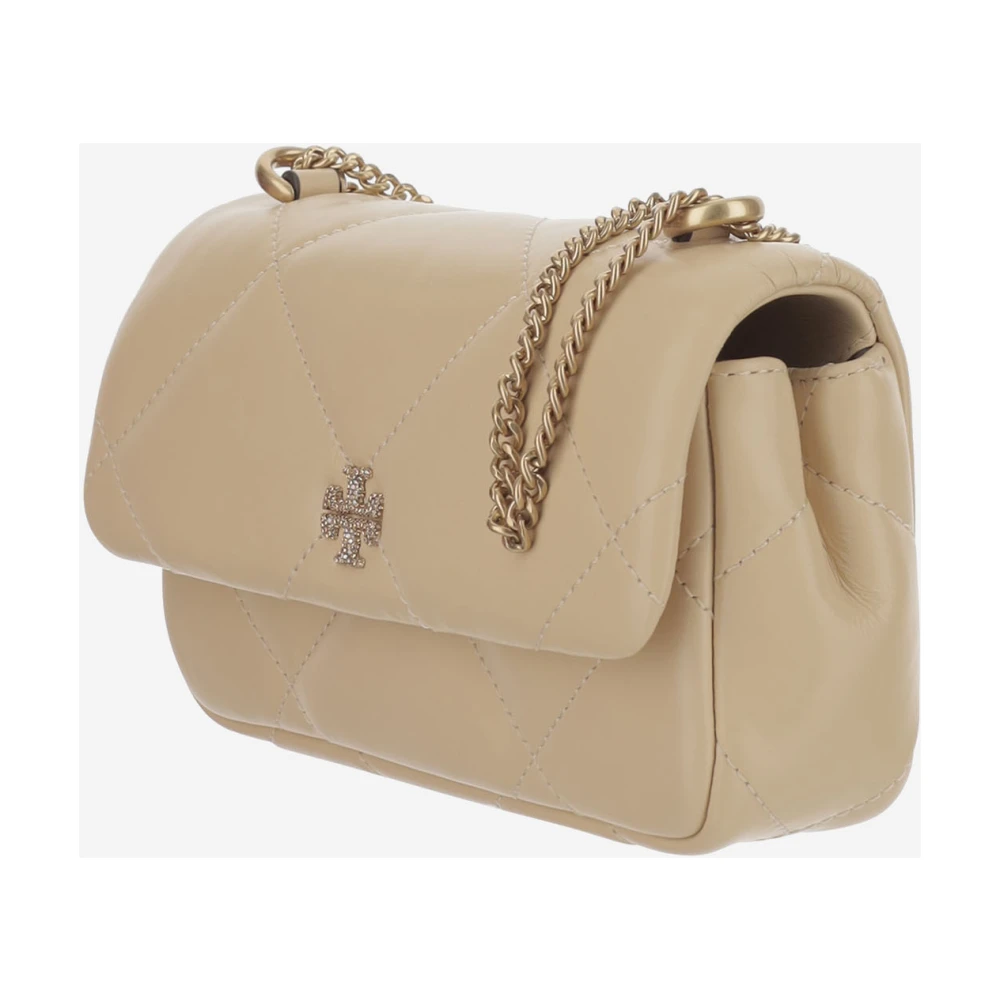 TORY BURCH Stijlvolle Crossbody Tas voor Dagelijks Gebruik Beige Dames
