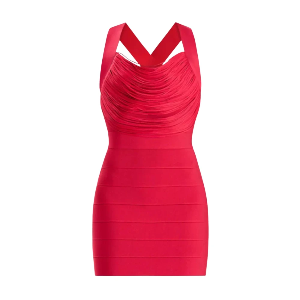 Herve Leger Day Dresses Red Dames