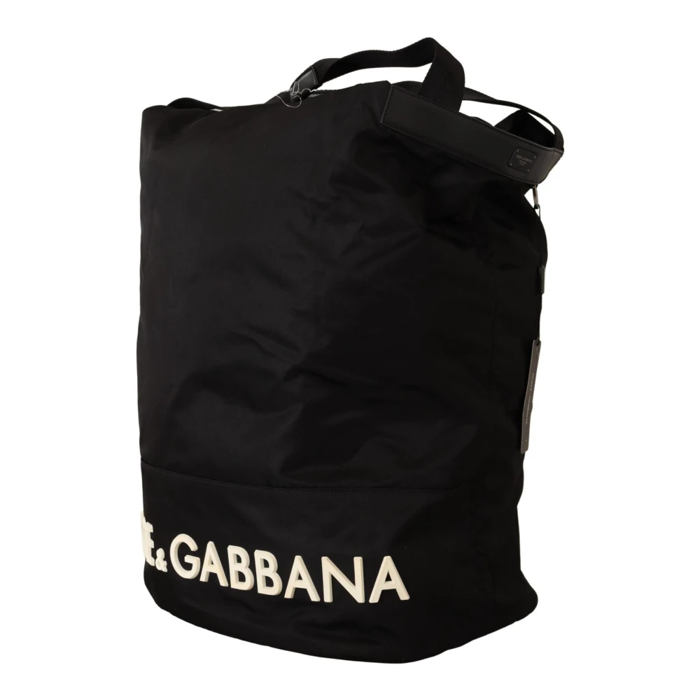 Dolce & Gabbana Weekend Zwarte Nylon Tote Tas Black Heren