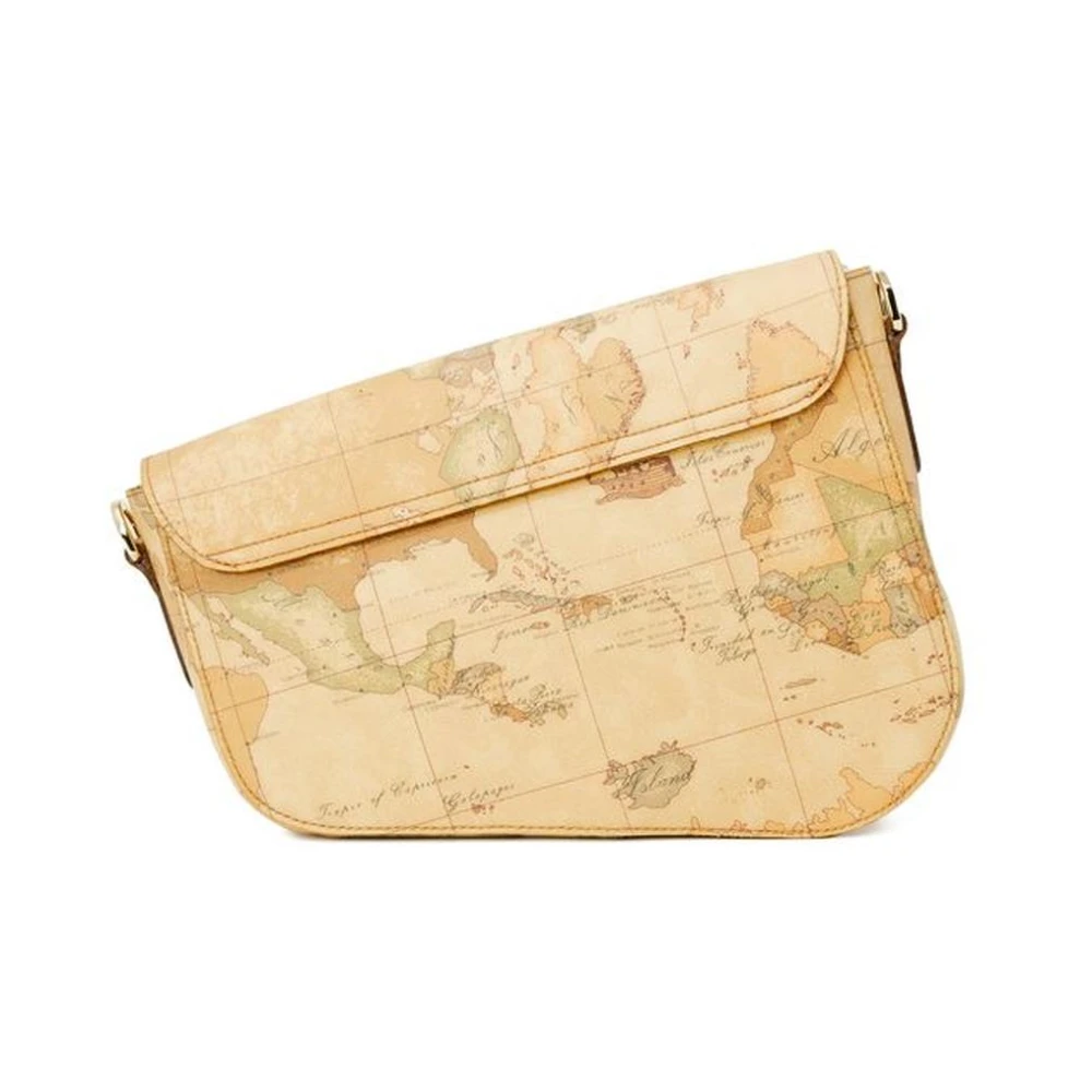 Alviero Martini 1a Classe Stijlvolle leren handtas met afwerking Beige Dames