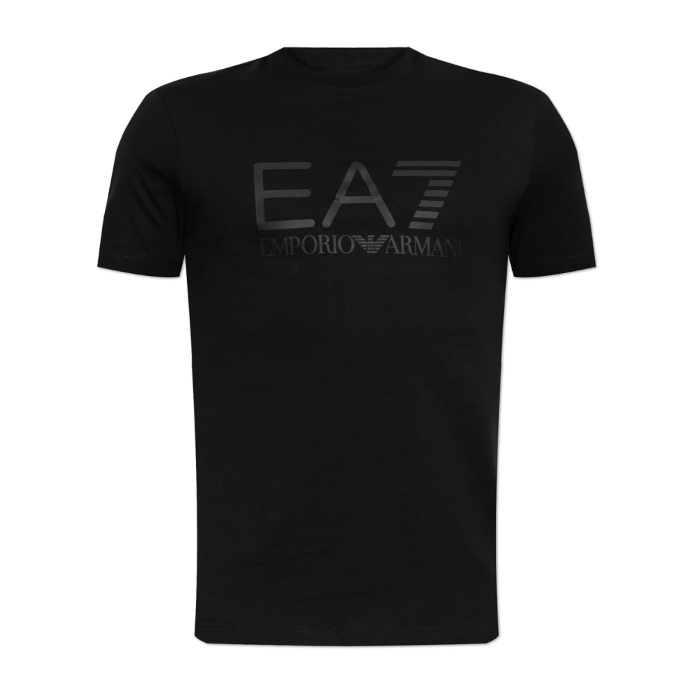 Emporio Armani Ea7 Uomo Nero Logo T-Shirt