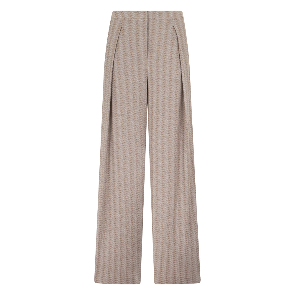 Emporio Armani Donna Beige Pantaloni, S, New,