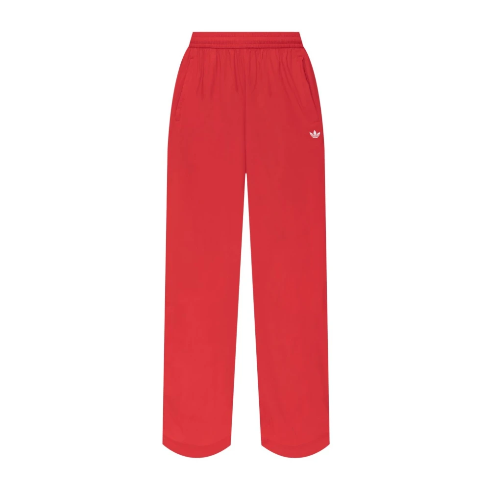 Adidas Rode Rasant Broek met Ritsdetails Red Dames