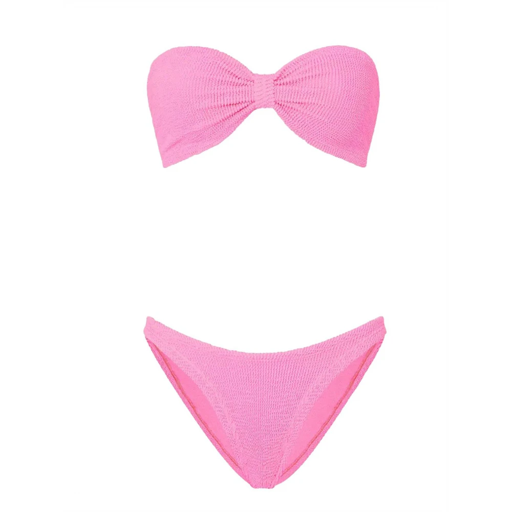 Hunza G Women's Pink Bikinis, One Size, Jean Bikini