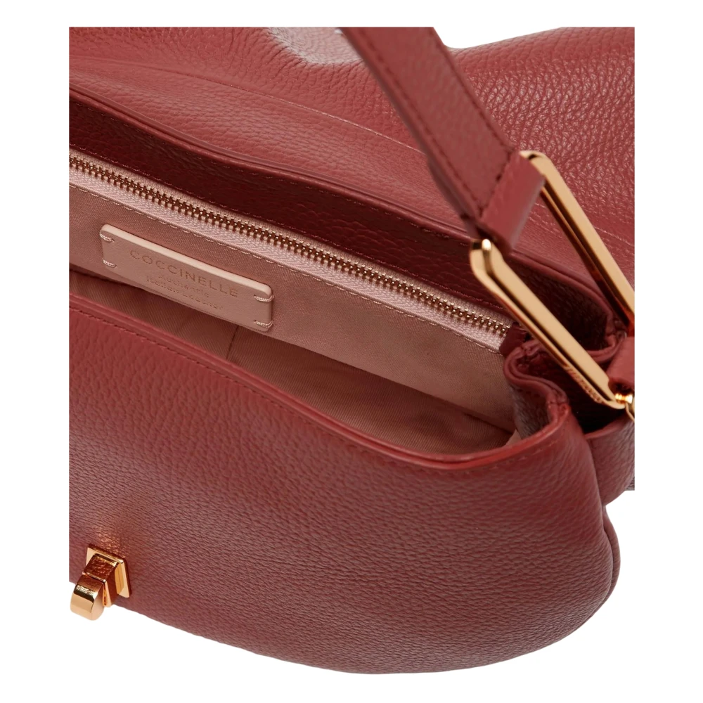 Coccinelle Leren handtas met schouderband Brown Dames