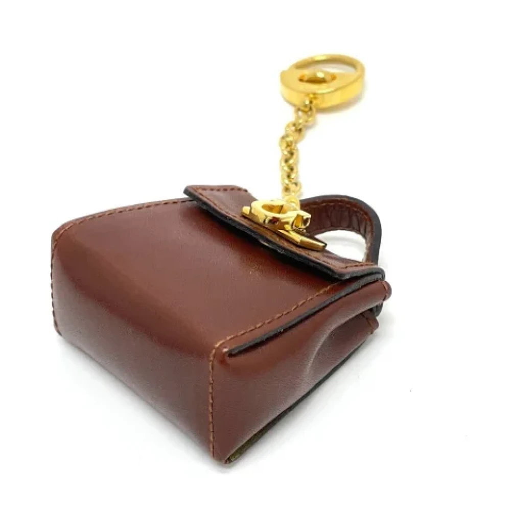 Salvatore Ferragamo Pre-owned Leather handbags Brown Dames