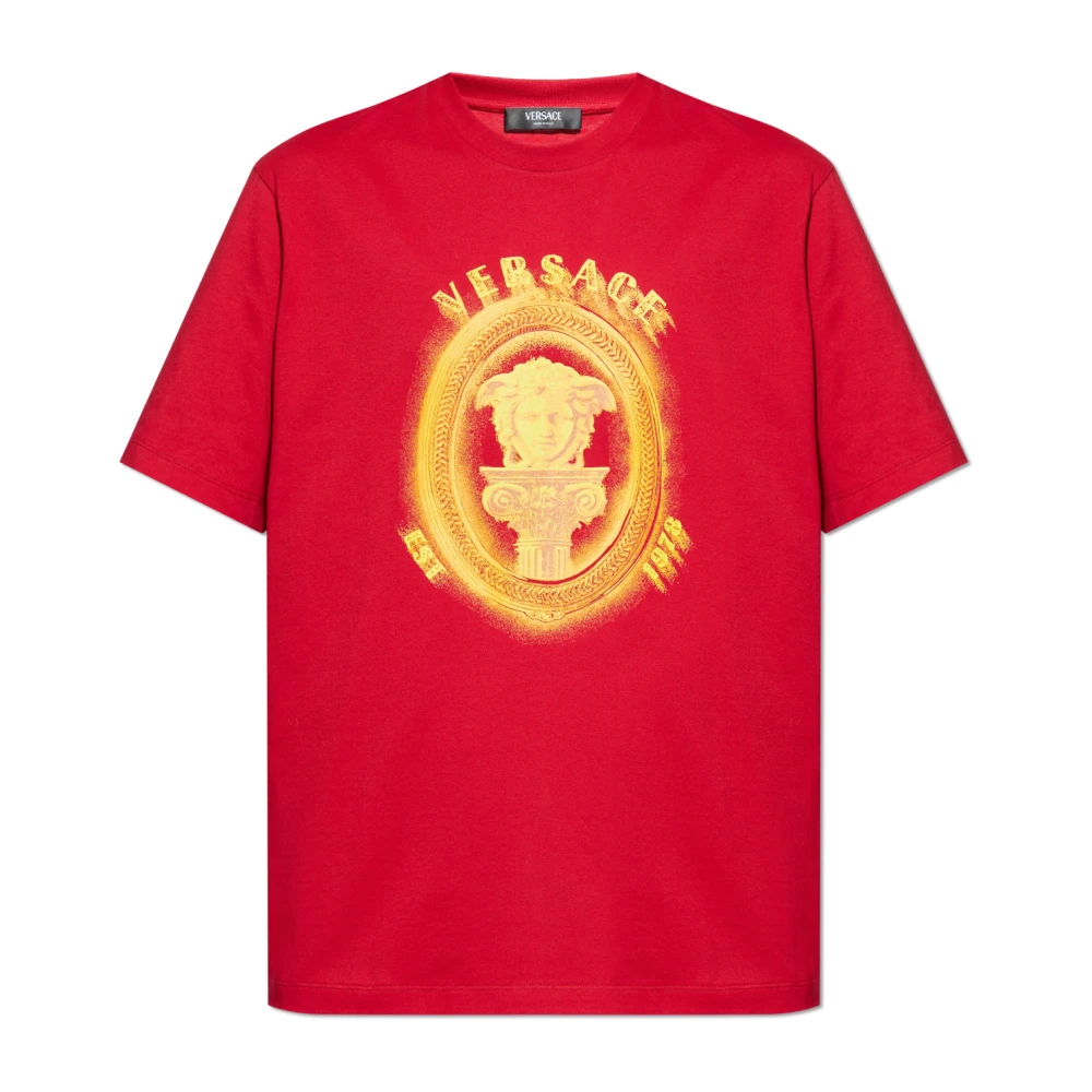 Versace - Tops > T-Shirts - Red - Versace - Modalova