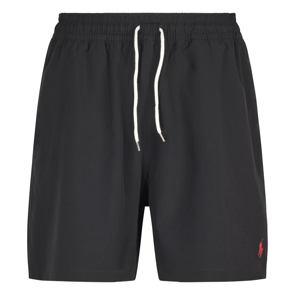 Polo Ralph Lauren Men's Black Traveler Mid Trunk - Beachwear - L - Swimwear