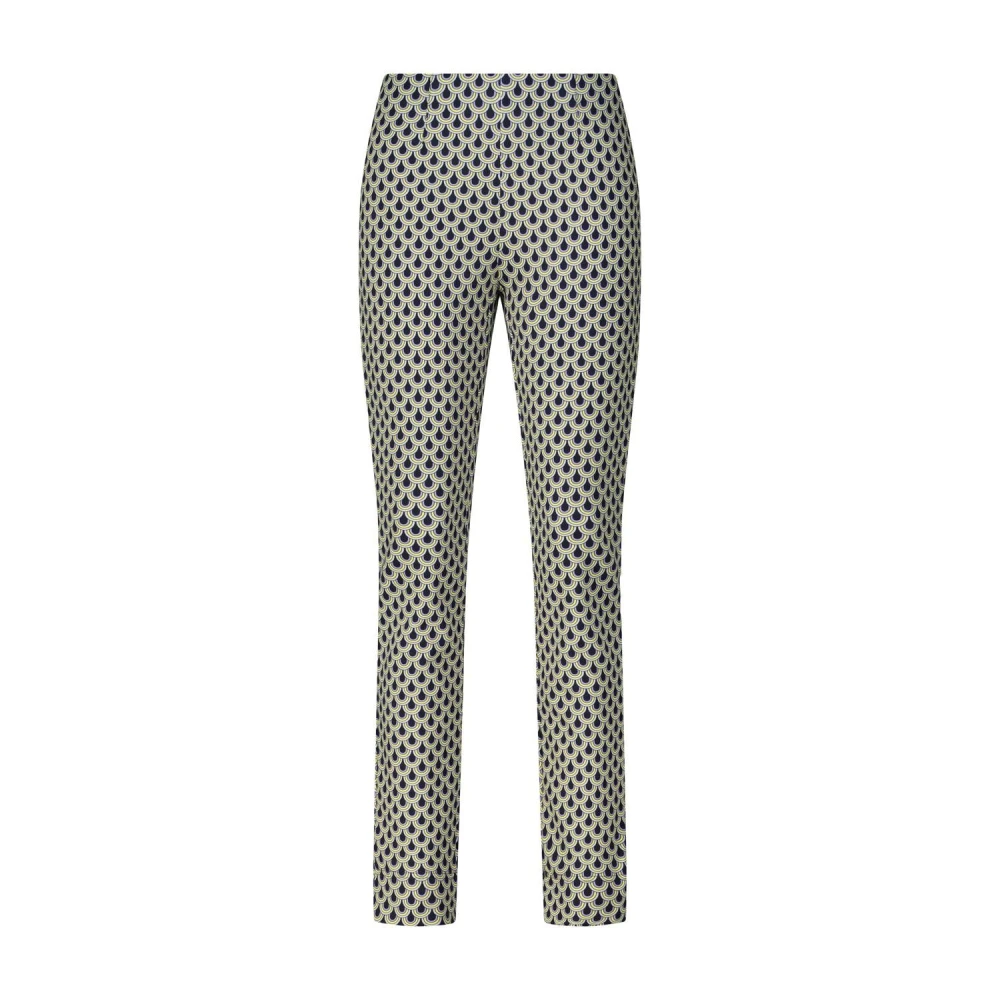 RAFFAELLO ROSSI Broek met Abstract Patroon en Rechte Pijpen Multicolor Dames