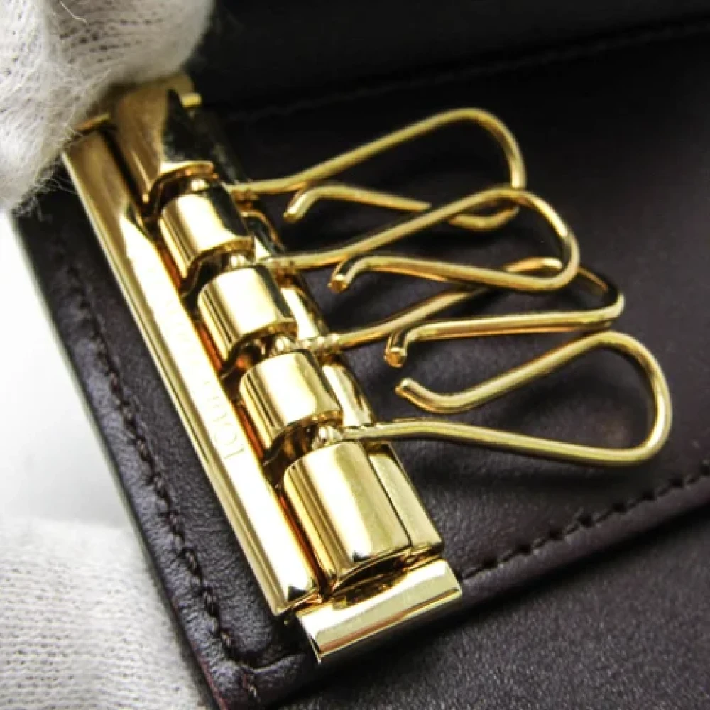 Louis Vuitton Vintage Pre-owned Fabric key-holders Brown Dames