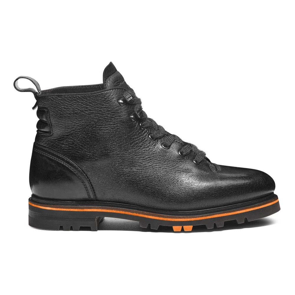 Santoni Leren enkellaars