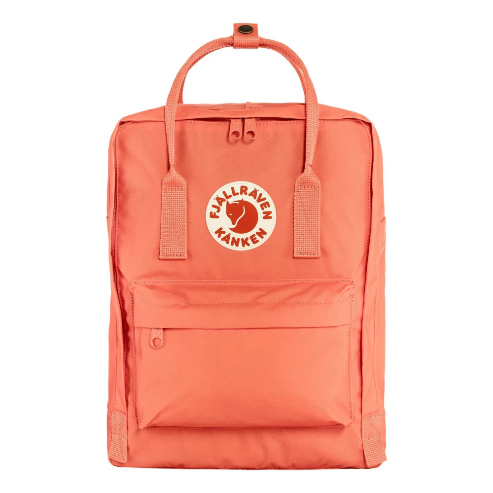 Fjällräven Unisex Arancione Zaino In Tessuto Korall Con Tasche Multiple