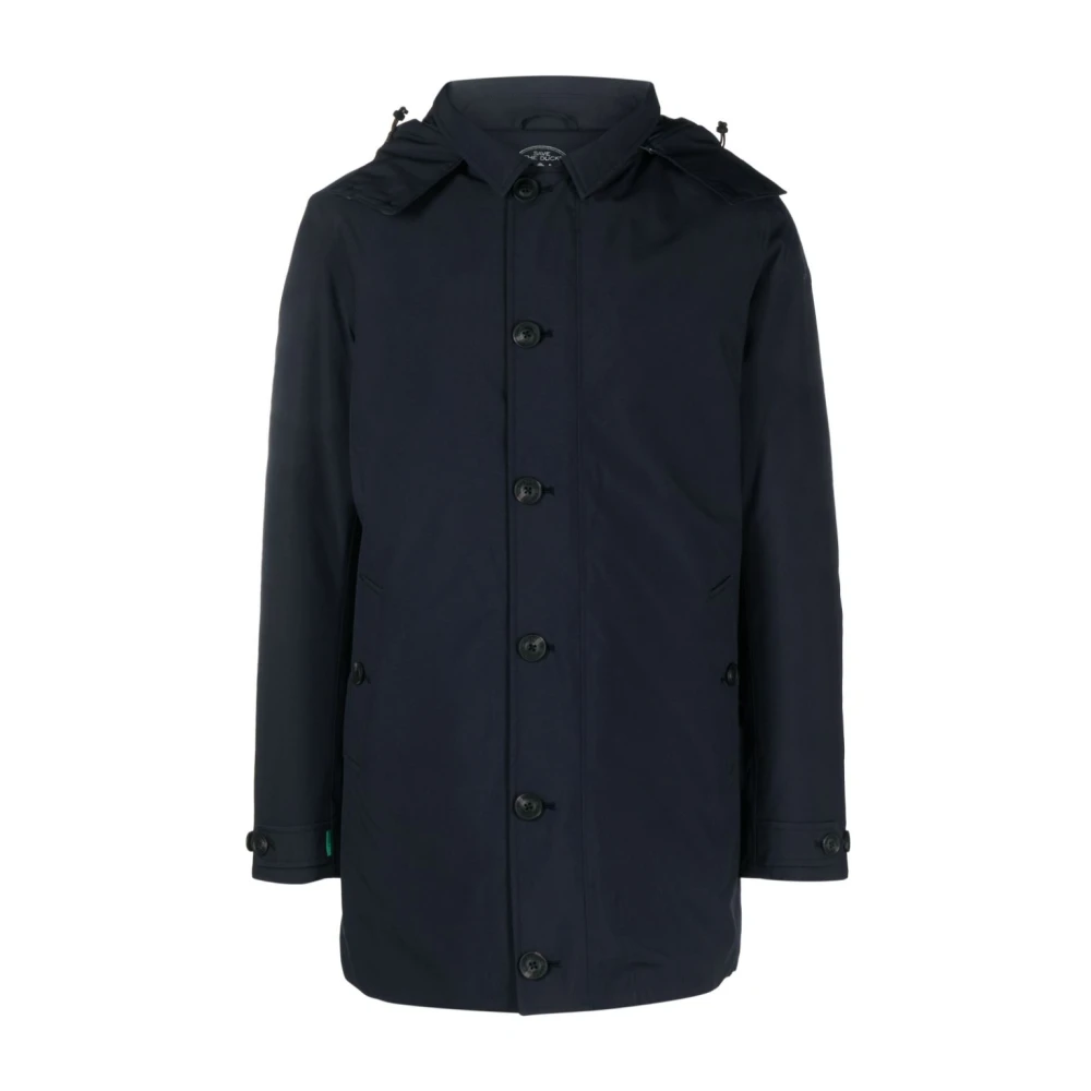 Save The Duck Gewatteerde jas met capuchon Blue Heren
