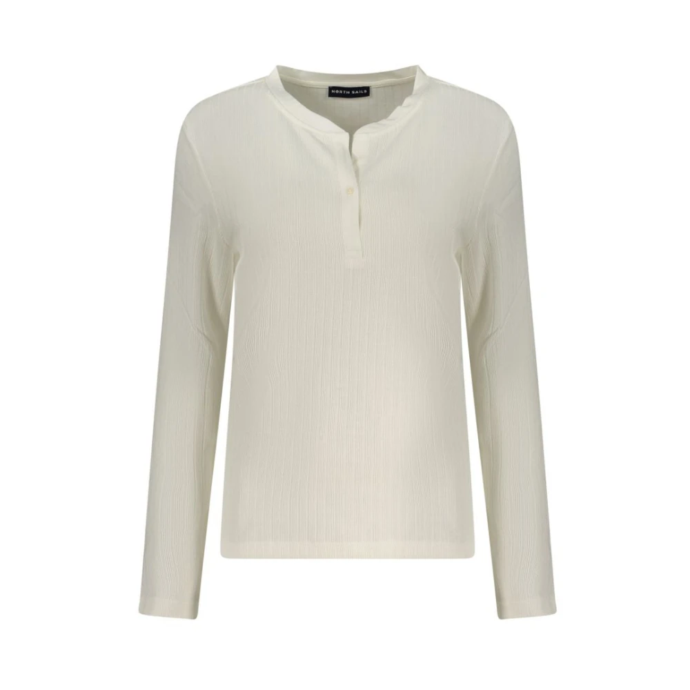 North Sails Women's White Long Sleeve Top - Long Sleeve T-Shirts - Xs - Tops