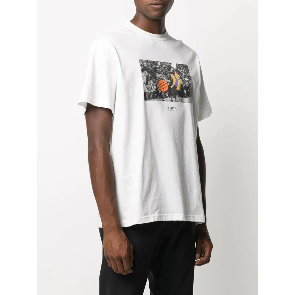 Throwback Klassiek Katoenen T-Shirt White Heren