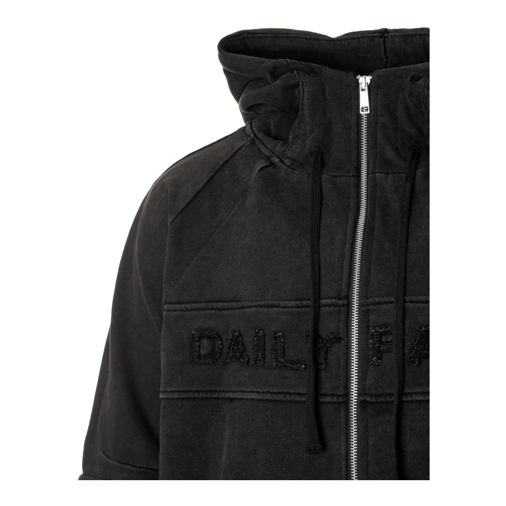 Daily Paper Gewassen Hooded Rits Jas Gray Heren