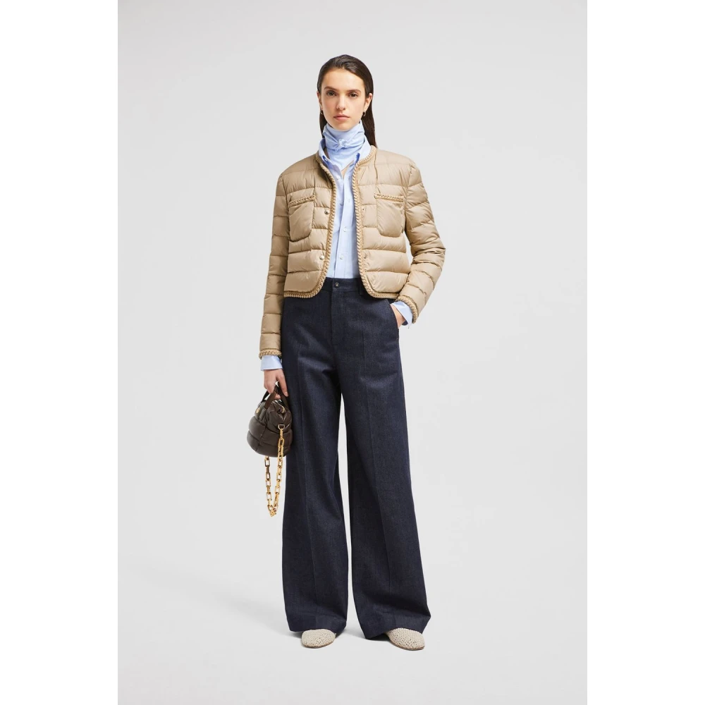 Moncler Stijlvolle Gencay Jas voor Mannen Beige Dames
