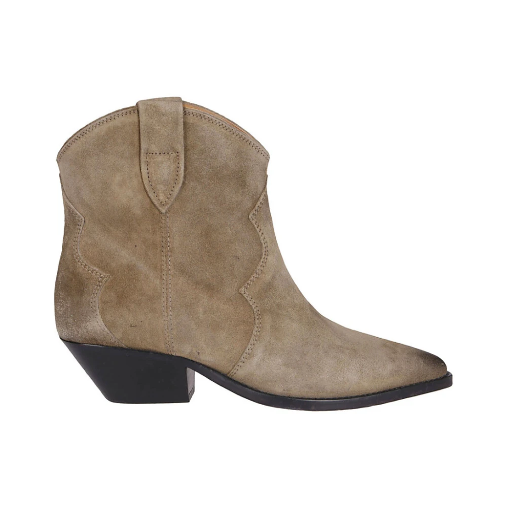 Isabel Marant Women's Beige Cowboy & Biker Boots, 3 Uk, Dewina Boots