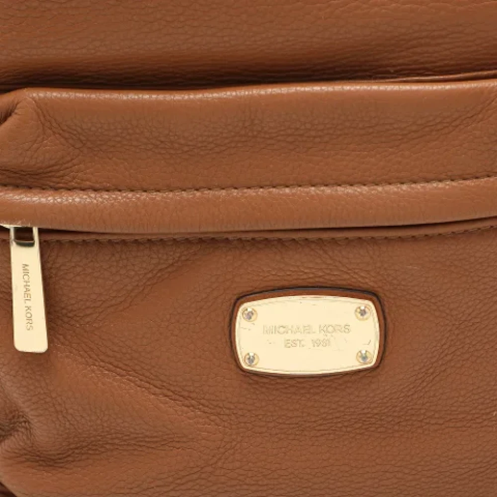 Michael Kors Pre-owned Leather backpacks Brown Dames