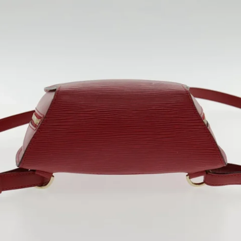 Louis Vuitton Vintage Pre-owned Leather backpacks Red Dames