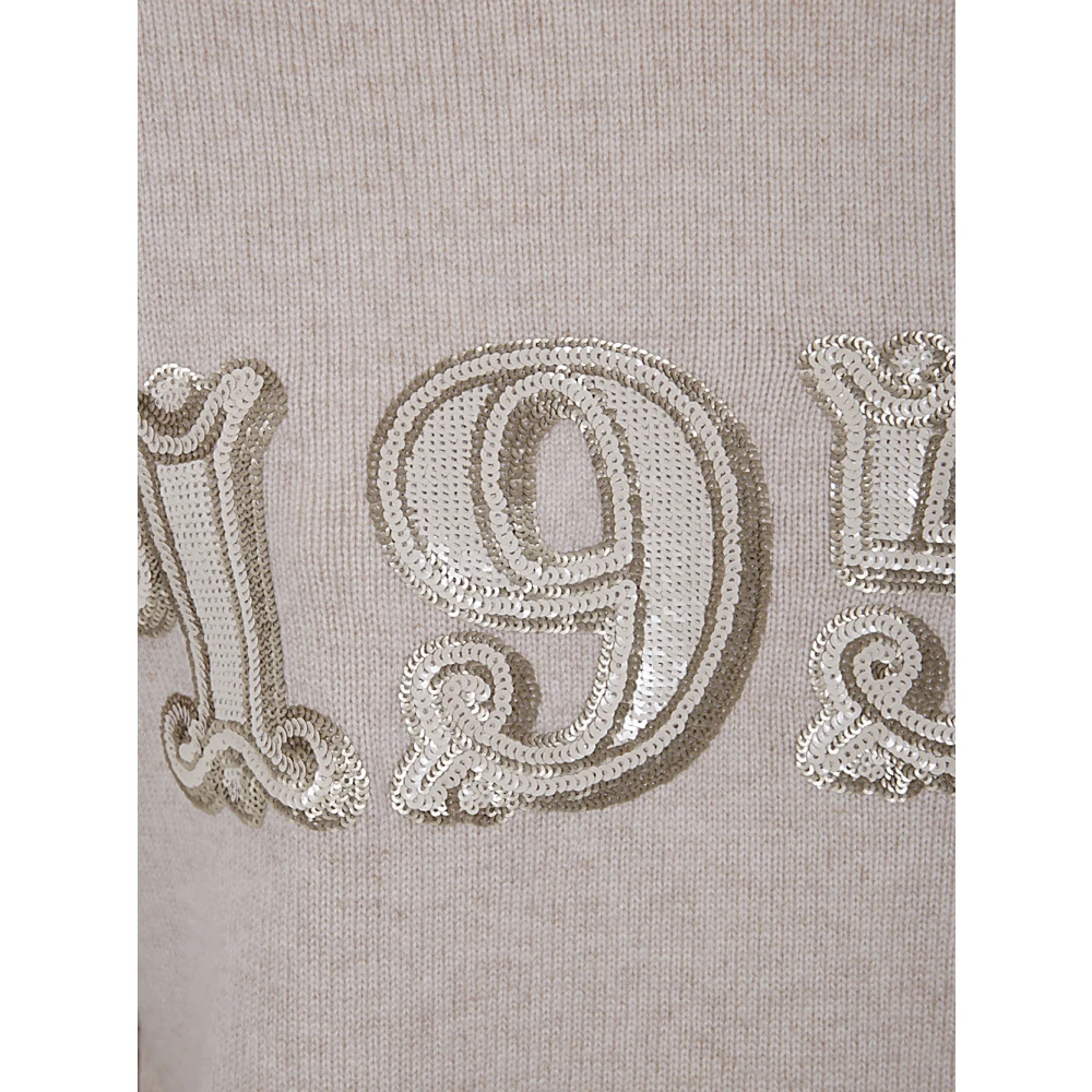 Max Mara Ronde Hals Sweater Beige Dames