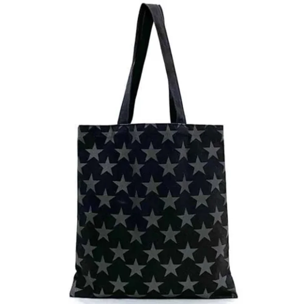 Saint Laurent Vintage Pre-owned Canvas handbags Black Dames