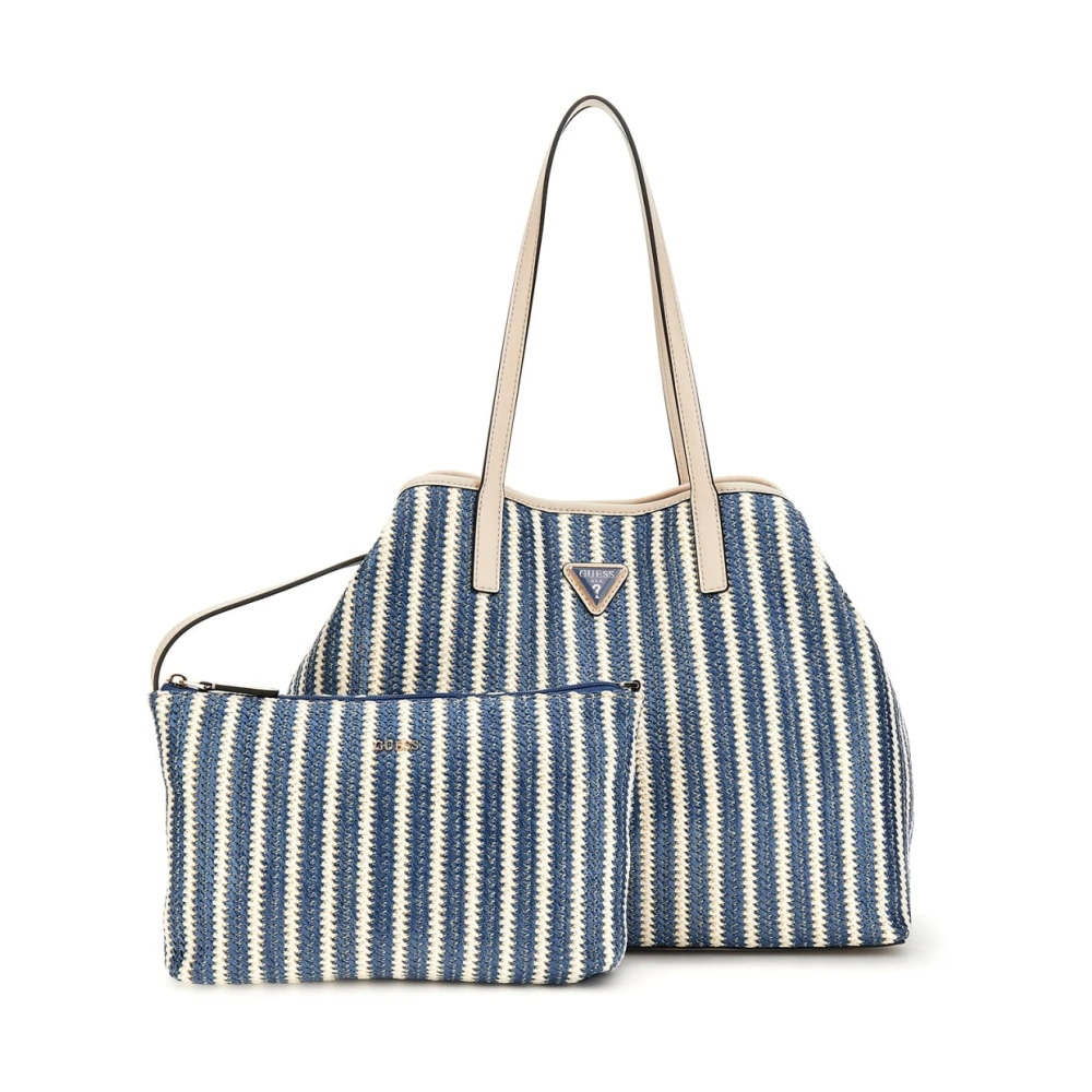 Guess 2-in-1 Shopper Tas met Rits Blue Dames